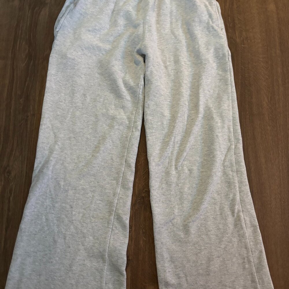 Gray Brandy Melville fold over sweatpants.
